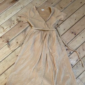 Rylee and Cru eyelet wrap dress Honey